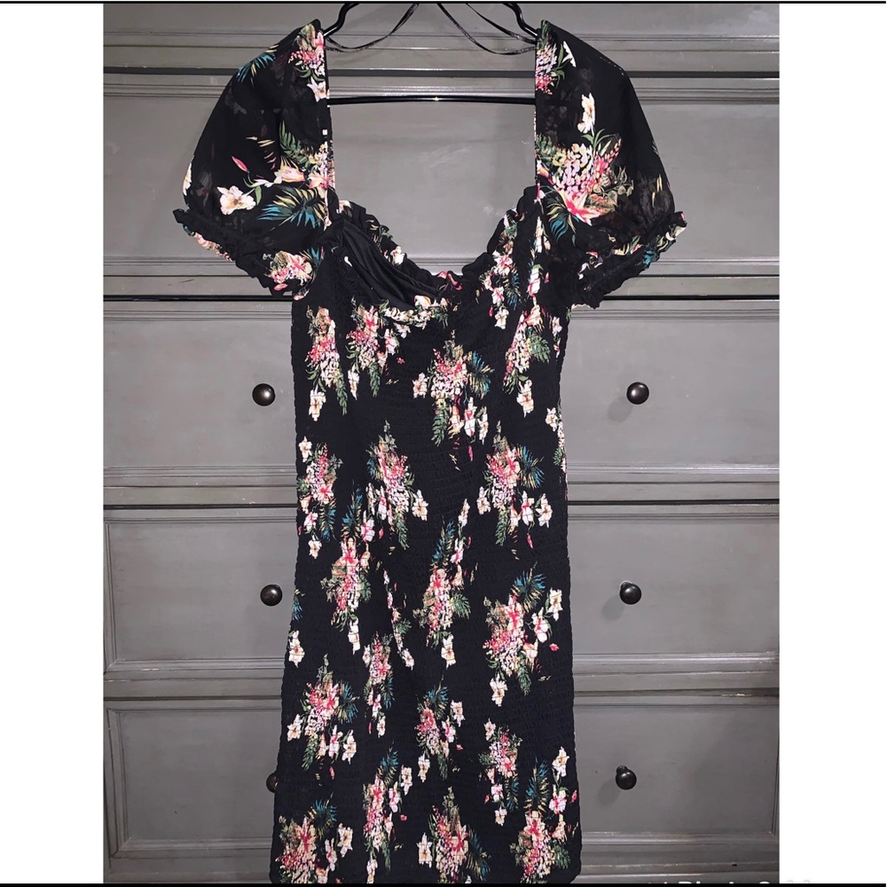 Black Floral Dress